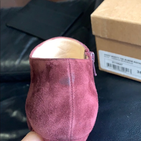 Louboutin Vicky Booty 120 Suede Royal Bordeaux - Picture 12 of 12